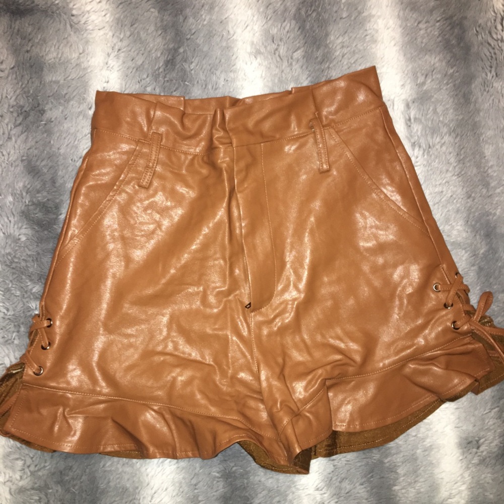 Jessica Simpson leather skort